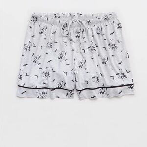 Aerie Gray Printed Shorts